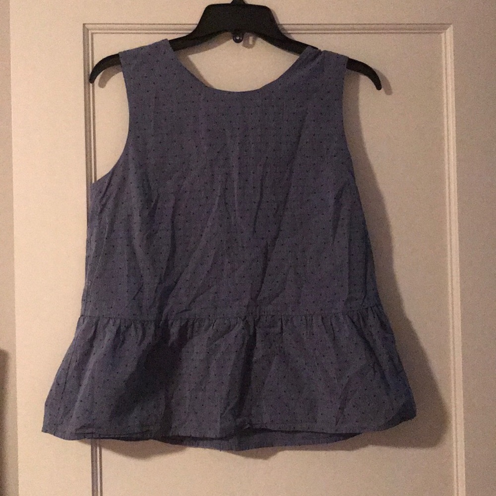 blue triangle peplum top!